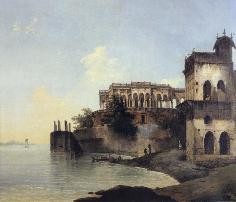 unknow artist View of the Ruins of a Palace at Gazipoor on the River Ganges